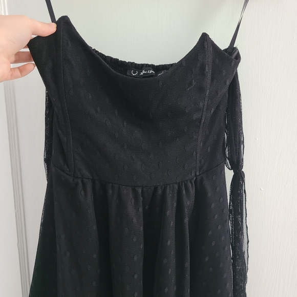 For Love and Lemons Black Kiss Me Strapless Dress - Picture 5 of 9